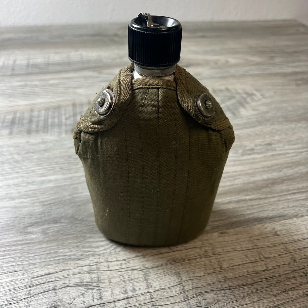 Unbranded Aluminum Canteen Unisex OS Green Japan Vintage Military Style Canvas